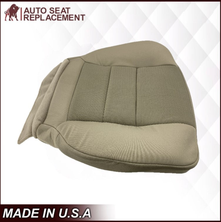2003-2007 Ford F250 F350 Extended Cab Cloth Bottom Seat Cover Tan - Auto Seat Replacement