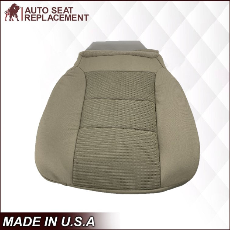 2003-2007 Ford F250 F350 Extended Cab Cloth Bottom Seat Cover Tan - Auto Seat Replacement