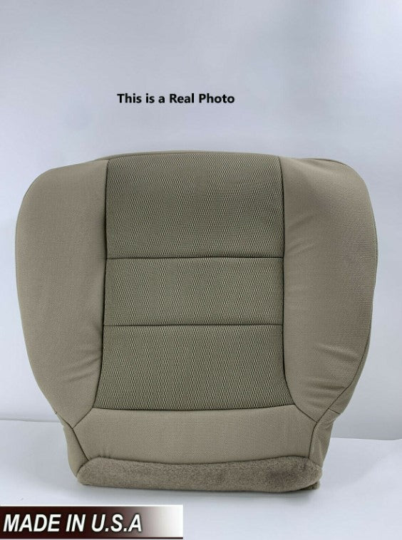 2003-2007 Ford F250 F350 Extended Cab Cloth Bottom Seat Cover Tan - Auto Seat Replacement