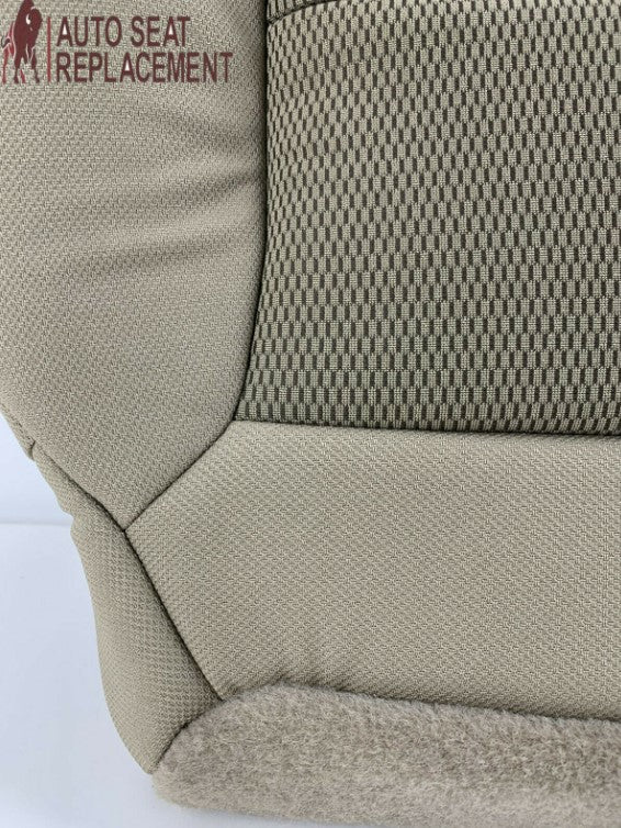 2003-2007 Ford F250 F350 Extended Cab Cloth Bottom Seat Cover Tan - Auto Seat Replacement