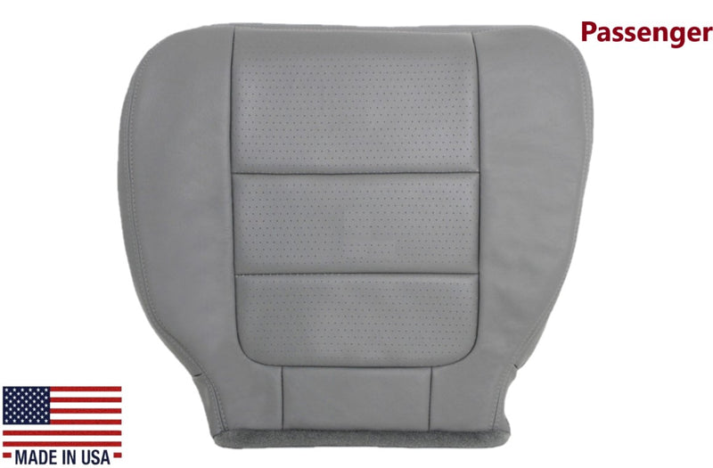 2001 2002 2003 2004 2005 2006 2007 Ford F350/F250 Lariat Extended Cab Perforated Leather Seat Cover in Gray - Auto Seat Replacement