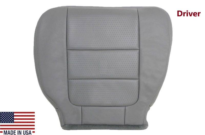 2001 2002 2003 2004 2005 2006 2007 Ford F350/F250 Lariat Extended Cab Perforated Leather Seat Cover in Gray - Auto Seat Replacement
