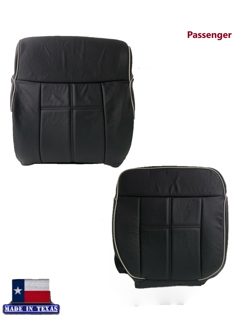 2006 2007 2008 Lincoln Mark LT Front Replacement Seat Covers in Black - Auto Seat Replacement
