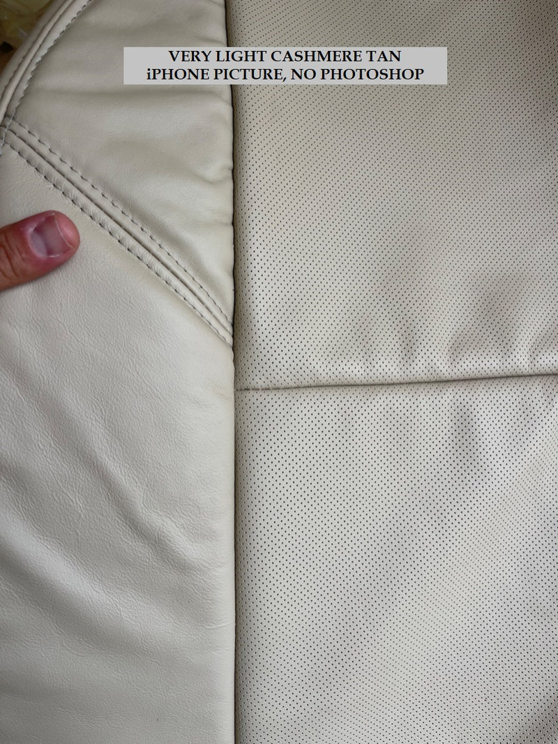 2007-2008 Cadillac Escalade Perforated Seat Cover in VERY Light Cashmere Tan: Choose From Variation - Auto Seat Replacement