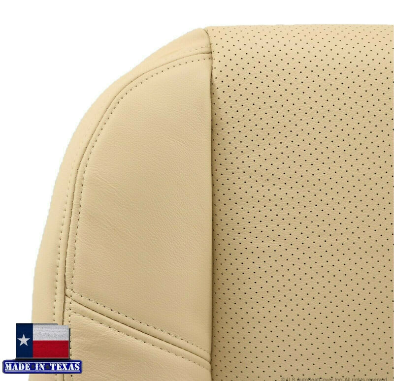 2007-2008 Cadillac Escalade Perforated Seat Cover in VERY Light Cashmere Tan: Choose From Variation - Auto Seat Replacement