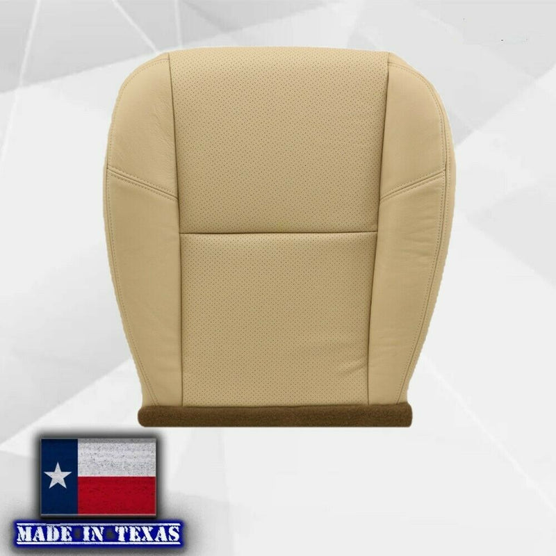 2007-2008 Cadillac Escalade Perforated Seat Cover in VERY Light Cashmere Tan: Choose From Variation - Auto Seat Replacement