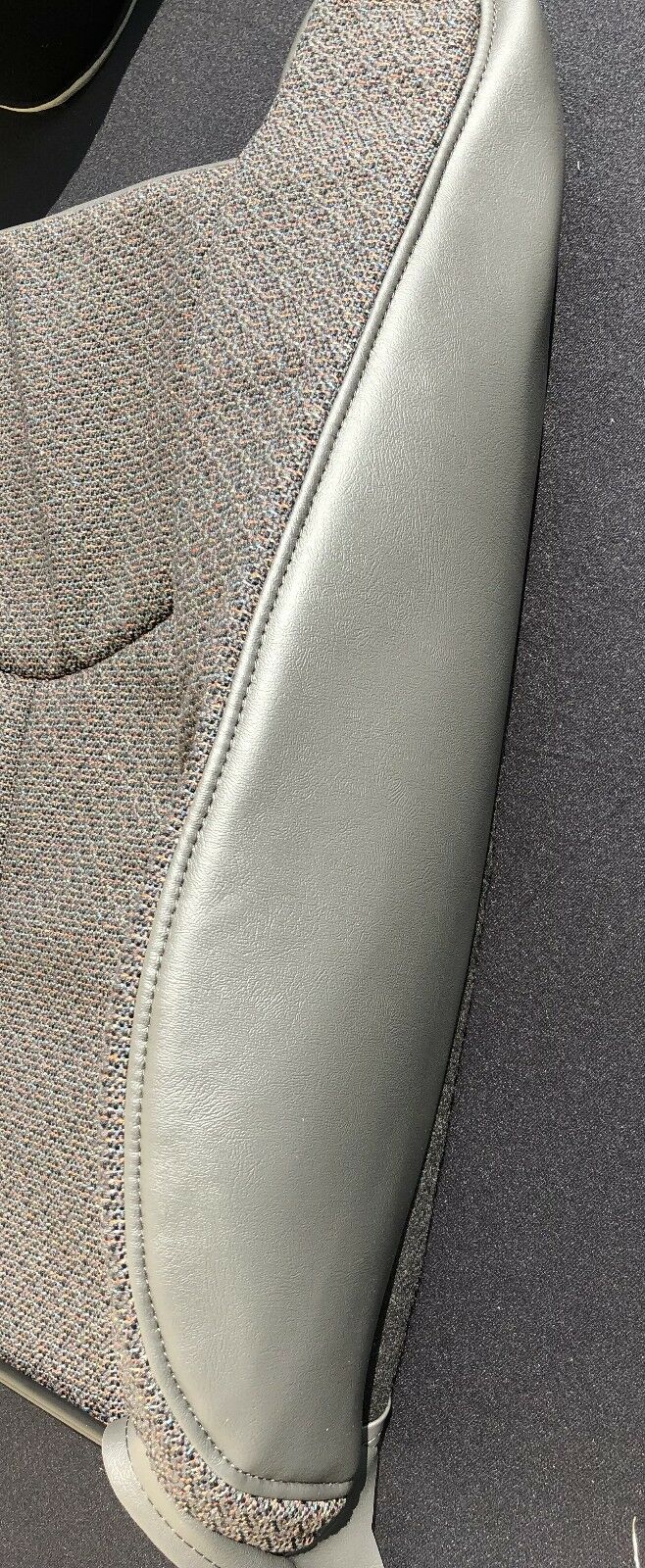 2003 2004 2005 2006 2007 Chevy Silverado Driver and Passenger Cloth Seat Cover in Dark Gray - Auto Seat Replacement