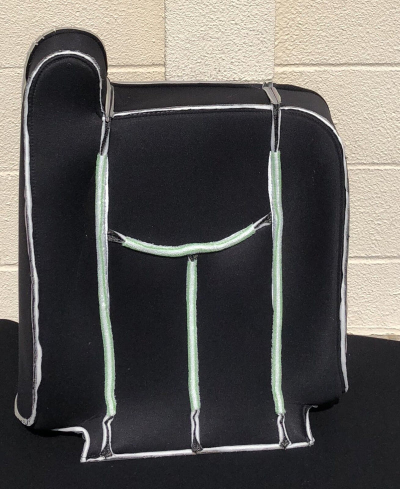 2003 2004 2005 2006 2007 Chevy Silverado Driver and Passenger Cloth Seat Cover in Dark Gray - Auto Seat Replacement