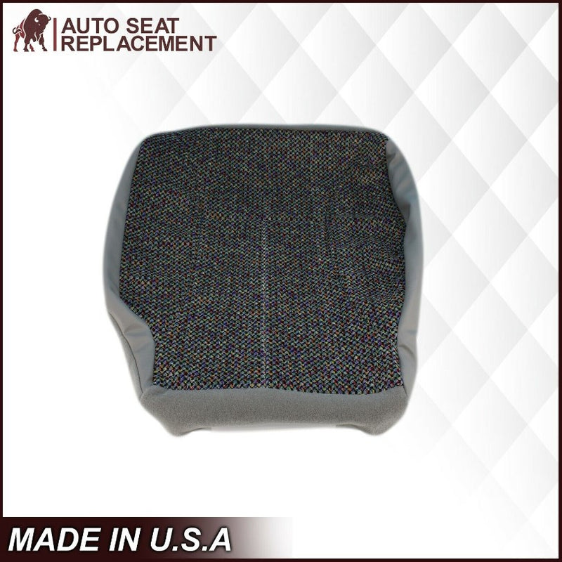 1998-2002 Dodge Ram Driver Bottom Cloth Seat Cover Mist Gray SINGLE CAB ONLY - Auto Seat Replacement