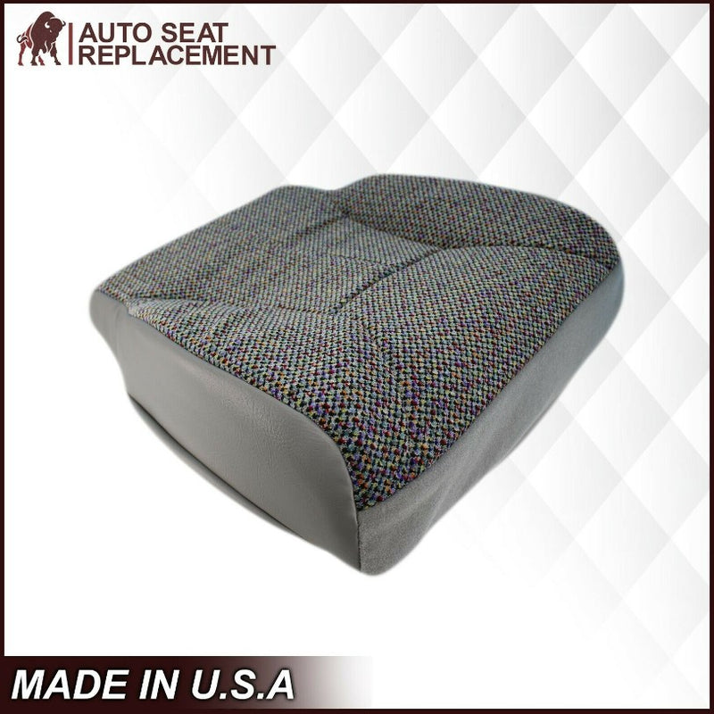 1998-2002 Dodge Ram Driver Bottom Cloth Seat Cover Mist Gray SINGLE CAB ONLY - Auto Seat Replacement
