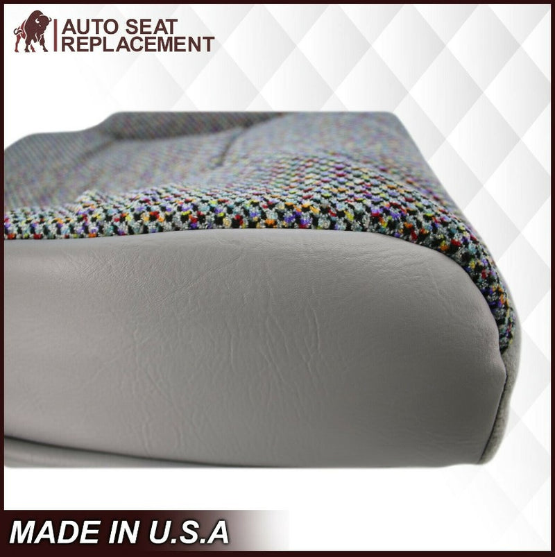 1998-2002 Dodge Ram Driver Bottom Cloth Seat Cover Mist Gray SINGLE CAB ONLY - Auto Seat Replacement