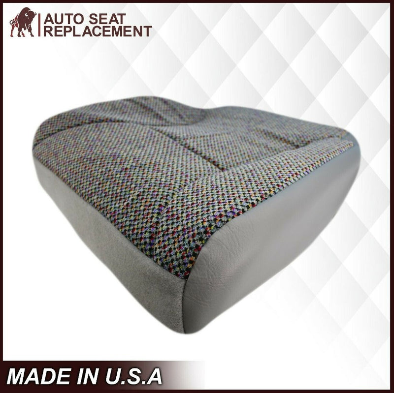 1998-2002 Dodge Ram Driver Bottom Cloth Seat Cover Mist Gray SINGLE CAB ONLY - Auto Seat Replacement