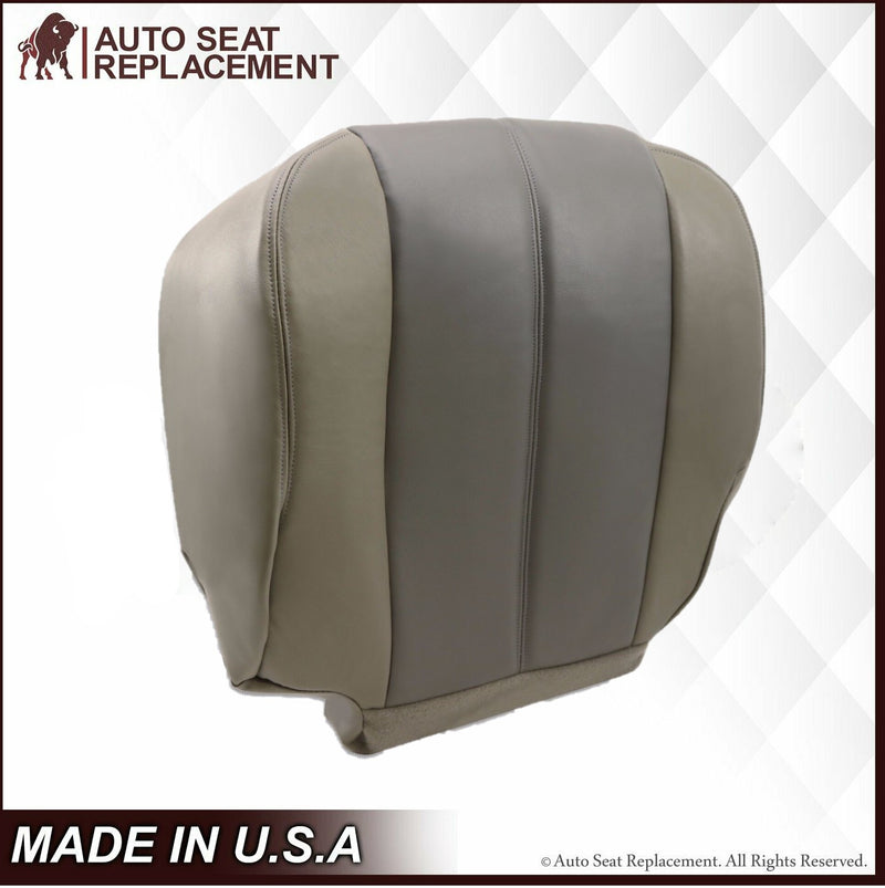 2001 2002 GMC Yukon Denali XL SLT SLE Leather Replacement Seat Cover 2 Tone Gray: Choose From Variation - Auto Seat Replacement