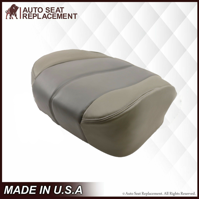2001 2002 GMC Yukon Denali XL SLT SLE Leather Replacement Seat Cover 2 Tone Gray: Choose From Variation - Auto Seat Replacement