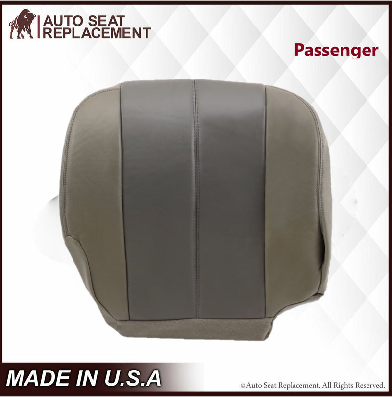 2001 2002 GMC Yukon Denali XL SLT SLE Leather Replacement Seat Cover 2 Tone Gray: Choose From Variation - Auto Seat Replacement