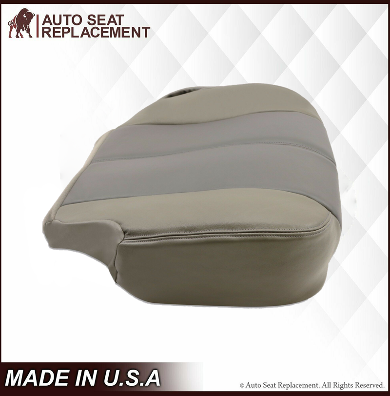 2001 2002 GMC Yukon Denali XL SLT SLE Leather Replacement Seat Cover 2 Tone Gray: Choose From Variation - Auto Seat Replacement