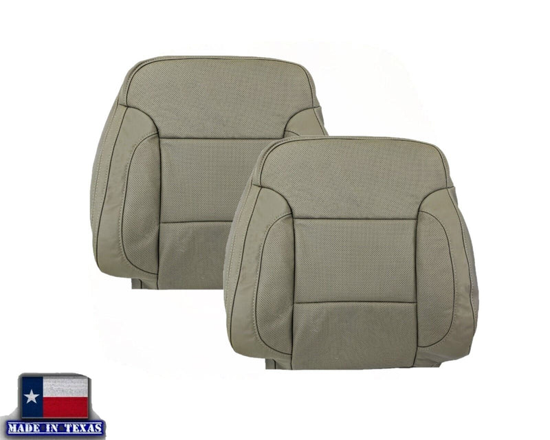 2014 2015 2016 2017 2018 2019 Chevy Silverado Perforated Replacement Seat Covers in Tan (Perforated) - Auto Seat Replacement
