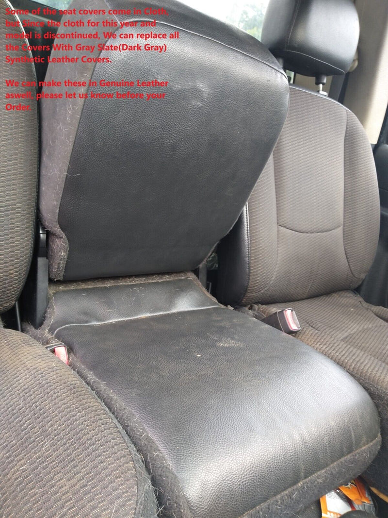 2002 2003 2004 2005 Dodge Ram ST WORK TRUCK 1500 2500 3500 Replacement Seat Covers In Dark Slate "Dark Gray" Synthetic Leather (Vinyl) - Auto Seat Replacement