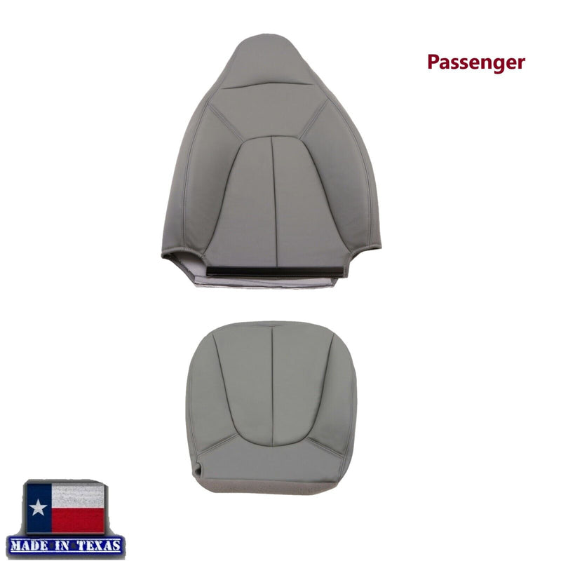 1997 1998 1999 2001 2002 Ford Expedition XLT Eddie Bauer LEATHER Seat Cover Gray - Auto Seat Replacement