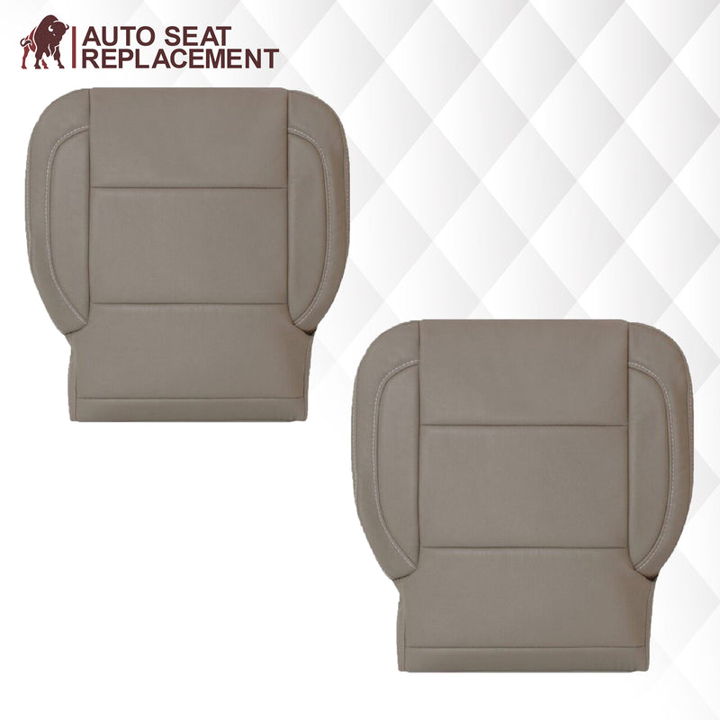 2014 2015 2016 2017 2018 2019 Chevy Silverado Tahoe Suburban & GMC Yukon SOLID Leather Seat Cover Replacement in Black, Gray, or Tan