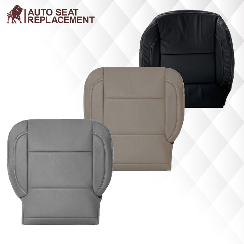 2014 2015 2016 2017 2018 2019 Chevy Silverado Tahoe Suburban & GMC Yukon SOLID Leather Seat Cover Replacement in Black, Gray, or Tan