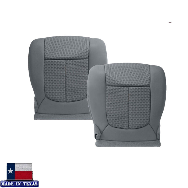 2011 - 2016 Ford F250 F350 XLT Super Duty Gray Cloth Replacement Front Seat Covers - Auto Seat Replacement