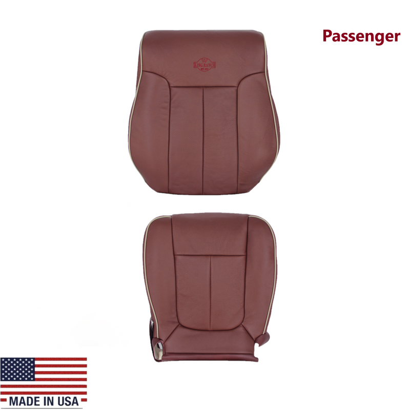 2011-2016 Ford F-250 F-350 F-450 Lariat Seat Cover Replacement in KING RANCH LEATHER: Choose From Variants - Auto Seat Replacement