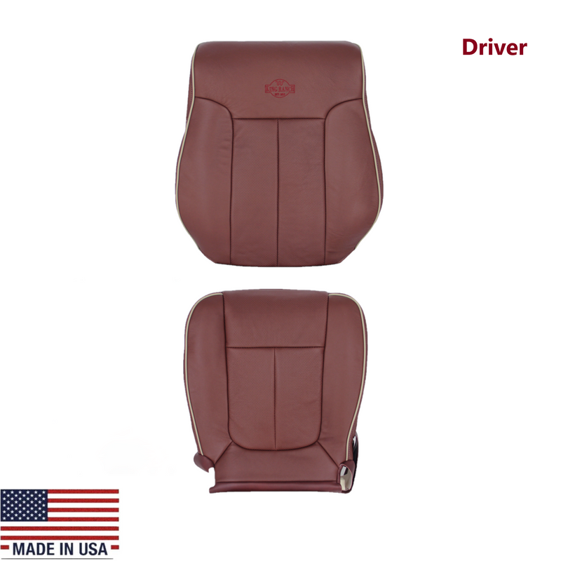 2011-2016 Ford F-250 F-350 F-450 Lariat Seat Cover Replacement in KING RANCH LEATHER: Choose From Variants - Auto Seat Replacement
