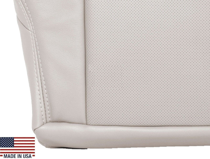2004-2005 Cadillac SRX Perforated Seat Cover in Genuine Leather Shale Light Neutral (Tan): Choose From Variation - Auto Seat Replacement
