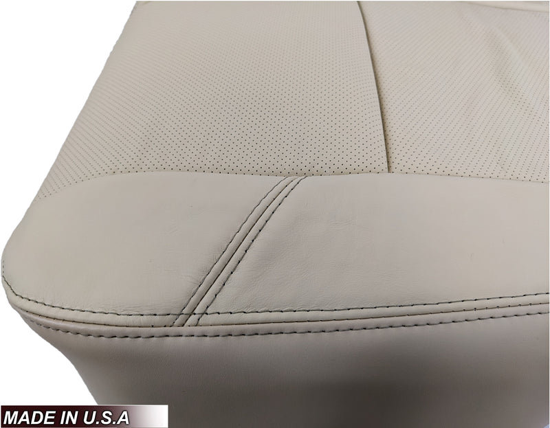 2007-2008 Cadillac Escalade Perforated Second Row Seat Cover in VERY Light Cashmere Tan: Choose From Variation - Auto Seat Replacement