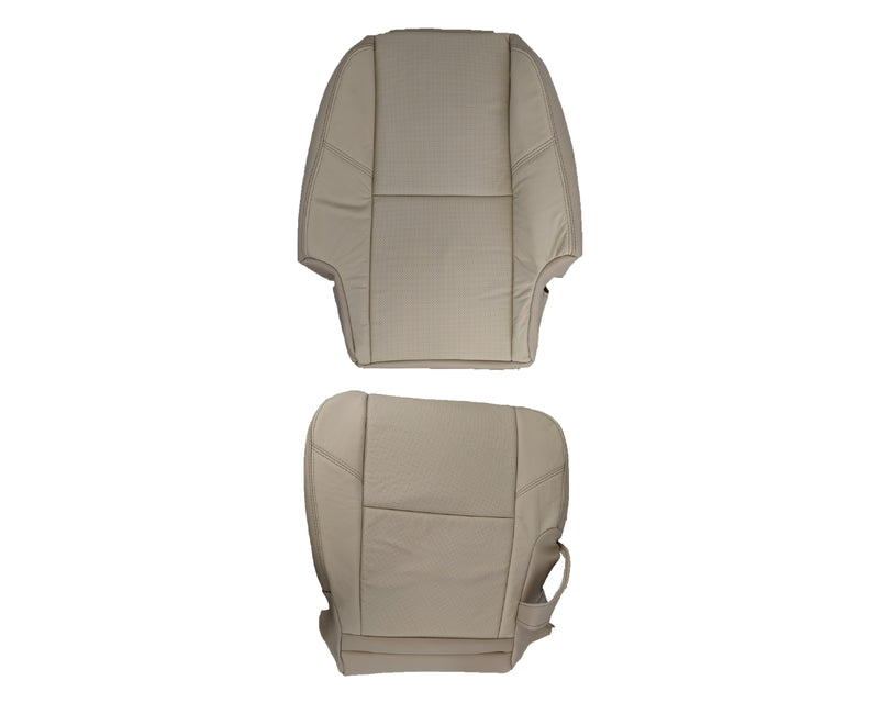 2007-2008 Cadillac Escalade Perforated Second Row Seat Cover in VERY Light Cashmere Tan: Choose From Variation - Auto Seat Replacement