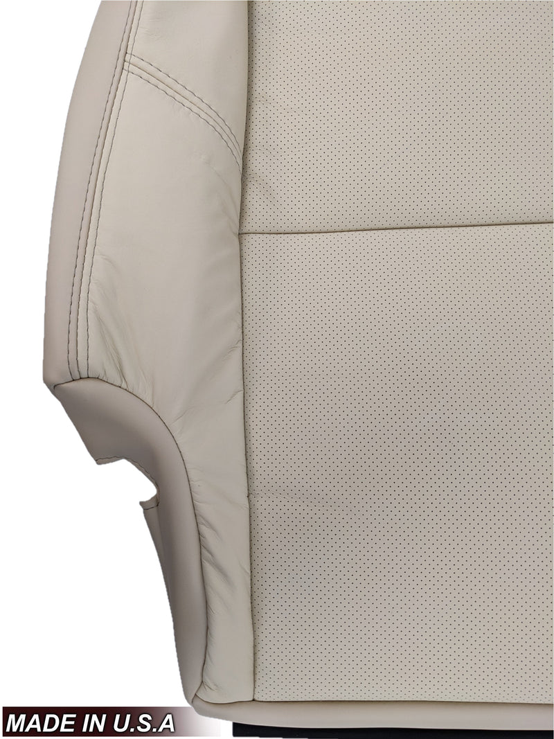 2009 - 2014  Cadillac Escalade Second Row Seat Cover in Light Cashmere Tan (PERFORATED) - Auto Seat Replacement