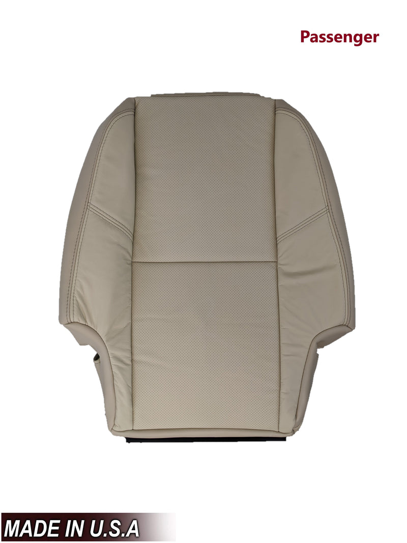 2009 - 2014  Cadillac Escalade Second Row Seat Cover in Light Cashmere Tan (PERFORATED) - Auto Seat Replacement