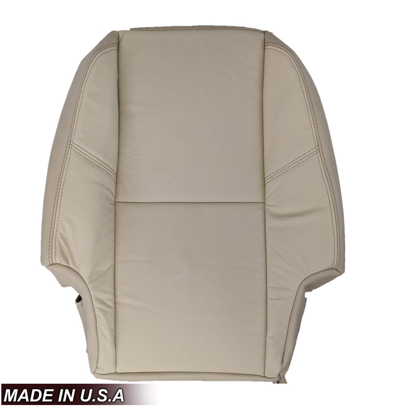 2009 - 2014  Cadillac Escalade Second Row Seat Cover in Light Cashmere Tan (PERFORATED) - Auto Seat Replacement