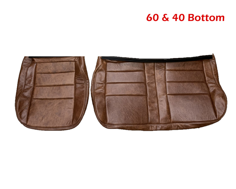 2002-2007 FORD F250 F350 KING RANCH REPLACEMENT GENUINE LEATHER SECOND (2nd) ROW SEAT COVERS - Auto Seat Replacement