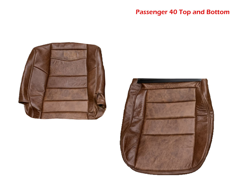 2002-2007 FORD F250 F350 KING RANCH REPLACEMENT GENUINE LEATHER SECOND (2nd) ROW SEAT COVERS - Auto Seat Replacement
