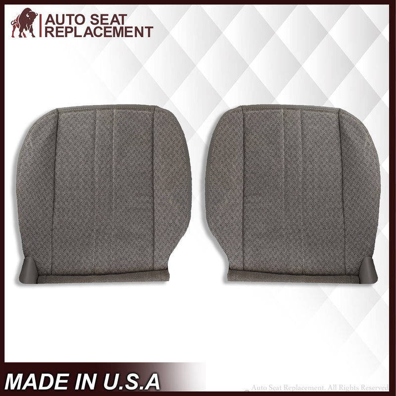 2003-2018 Chevy Express 1500 2500 3500 Cloth Seat Covers in Pewter Gray - Auto Seat Replacement