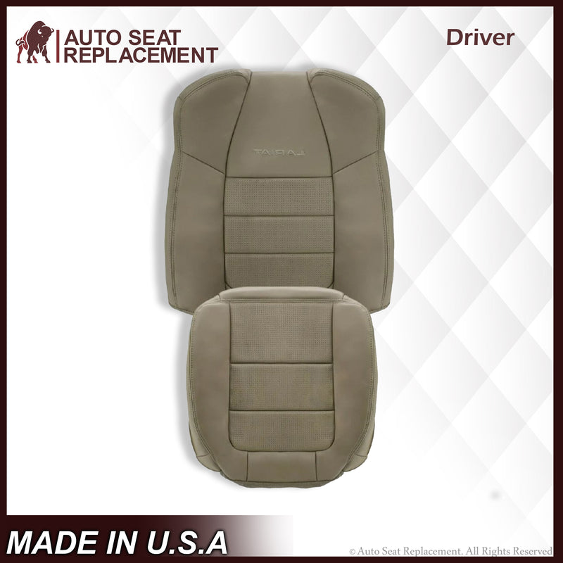 2001 2002 2003 Ford F350/F250 Lariat Extended Cab Perforated Leather Seat Cover in Tan - Auto Seat Replacement