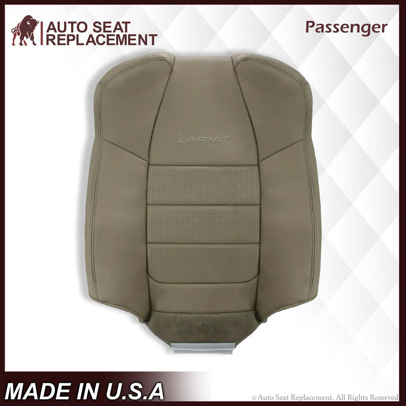 2001 2002 2003 Ford F350/F250 Lariat Extended Cab Perforated Leather Seat Cover in Tan - Auto Seat Replacement