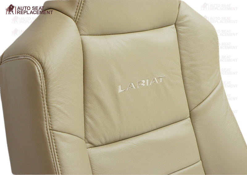 2002-2007 Ford F250 F350 Lariat Seat Cover in Tan: Choose Leather or Vinyl- 2000 2001 2002 2003 2004 2005 2006- Leather- Vinyl- Seat Cover Replacement- Auto Seat Replacement