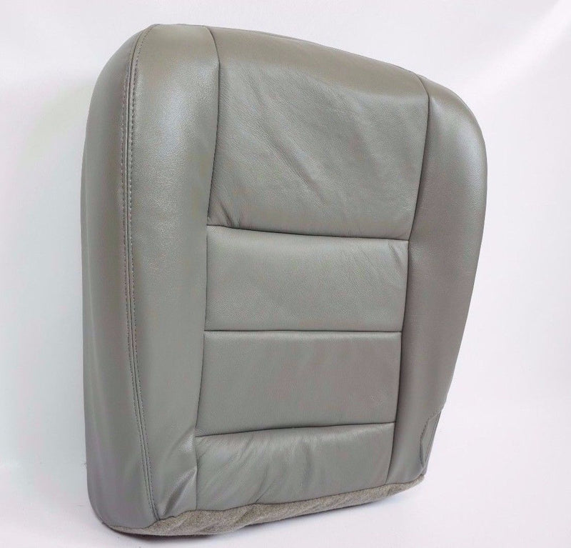 2002 2003 2004 2005 2006 2007 08 F250 F350 Lariat Bottom Leather Seat Cover Gray- 2000 2001 2002 2003 2004 2005 2006- Leather- Vinyl- Seat Cover Replacement- Auto Seat Replacement