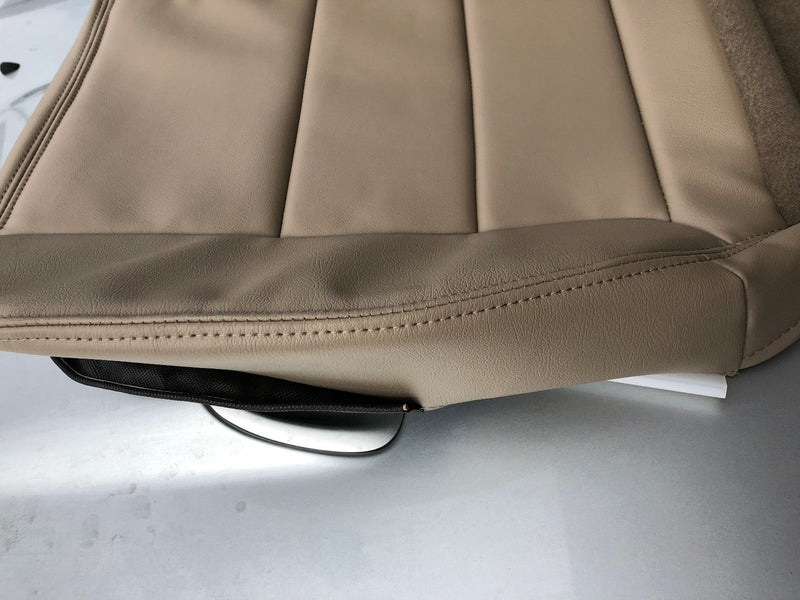 2005 2006 2007 Ford F250 F350 Lariat Extended Cab-Driver Bottom Seat Cover-Tan- 2000 2001 2002 2003 2004 2005 2006- Leather- Vinyl- Seat Cover Replacement- Auto Seat Replacement