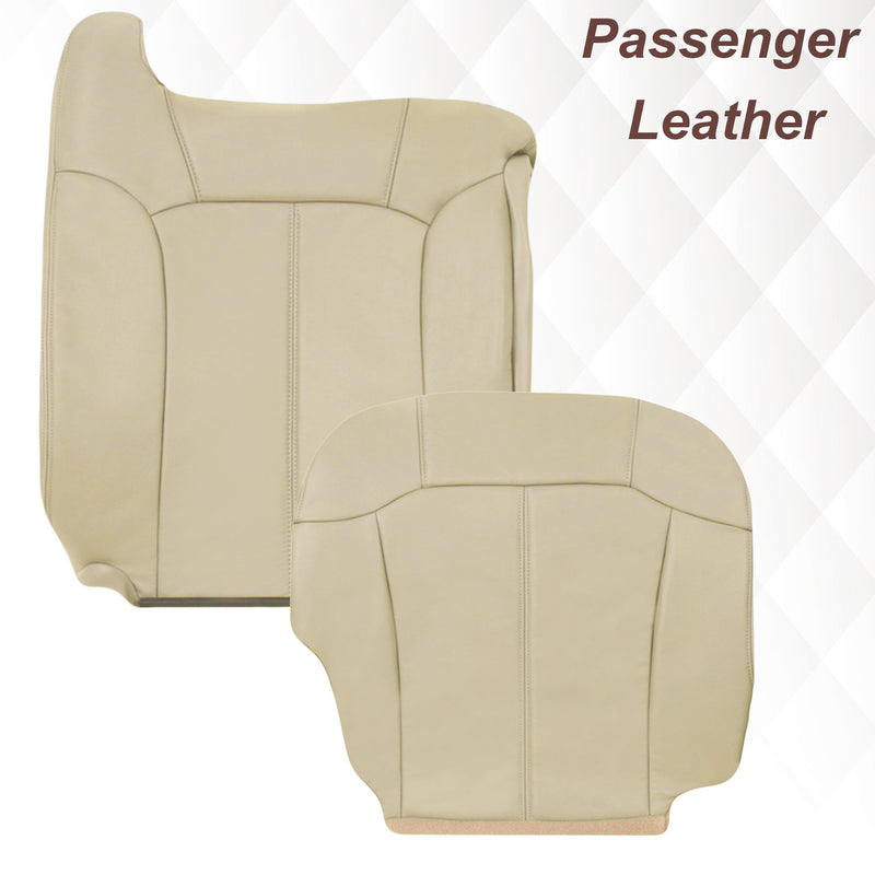 2000-2002 Chevy Tahoe/Suburban Seat Cover in Light Shale Tan: Choose From Variations- 2000 2001 2002 2003 2004 2005 2006- Leather- Vinyl- Seat Cover Replacement- Auto Seat Replacement