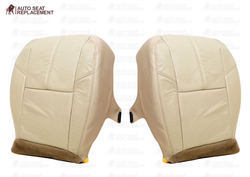 2007 To 2013 Chevy Silverado Driver Bottom Leather or Vinyl Seat Cover Light Tan- 2000 2001 2002 2003 2004 2005 2006- Leather- Vinyl- Seat Cover Replacement- Auto Seat Replacement
