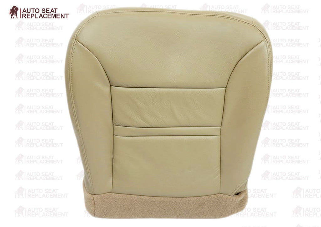 2000 2001 Ford Excursion Limited XLT Bottom Leather Seat Cover Replacement Tan- 2000 2001 2002 2003 2004 2005 2006- Leather- Vinyl- Seat Cover Replacement- Auto Seat Replacement