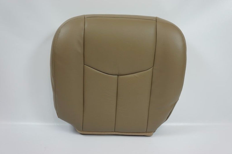 03-07 GMC Sierra 1500 2500 3500 HD Driver Side Bottom LEATHER Seat Cover TAN 522- 2000 2001 2002 2003 2004 2005 2006- Leather- Vinyl- Seat Cover Replacement- Auto Seat Replacement