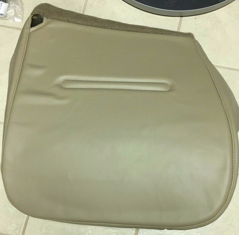 99 2000 001 02 03 Ford F250 XL Diesel Service Driver Bottom Vinyl Seat Cover Tan- 2000 2001 2002 2003 2004 2005 2006- Leather- Vinyl- Seat Cover Replacement- Auto Seat Replacement