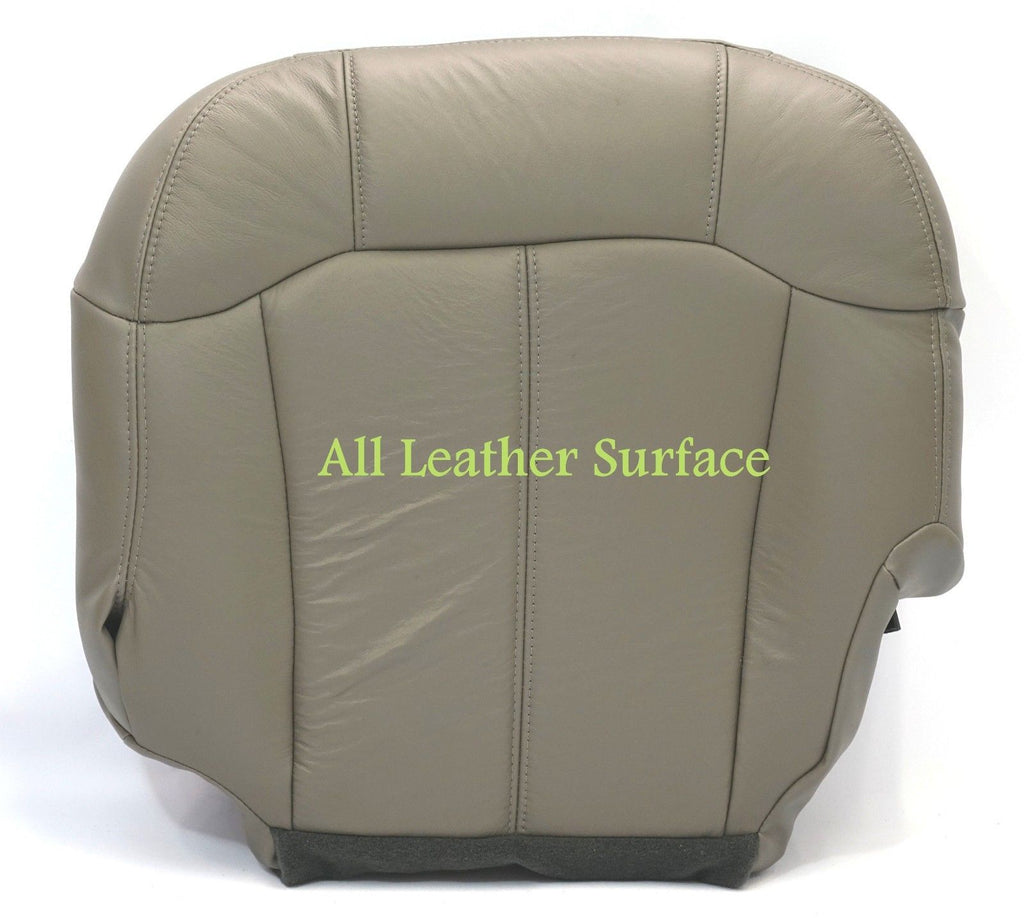 1999 2002 2001 2000 Chevy Silverado Passenger Bottom Leather Seat Cover Gray#922- 2000 2001 2002 2003 2004 2005 2006- Leather- Vinyl- Seat Cover Replacement- Auto Seat Replacement