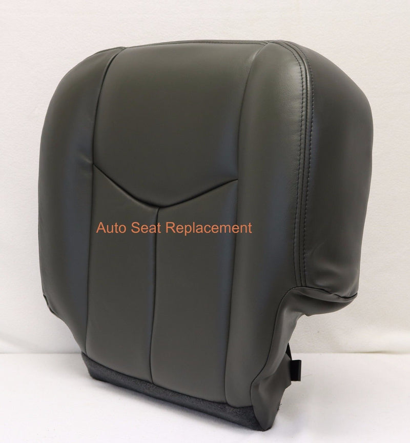 Copy of 003 To 2006 Chevy Silverado Passenger Bottom-Top Back Seat Cover Dark Gray Vinyl- 2000 2001 2002 2003 2004 2005 2006- Leather- Vinyl- Seat Cover Replacement- Auto Seat Replacement