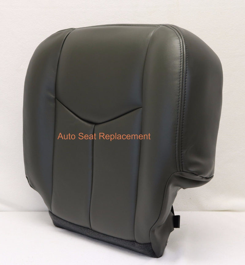 2003 -2004 -2005 2006 Chevy Silverado Driver Bottom Seat Cover Dark Gray/ vinyl- 2000 2001 2002 2003 2004 2005 2006- Leather- Vinyl- Seat Cover Replacement- Auto Seat Replacement